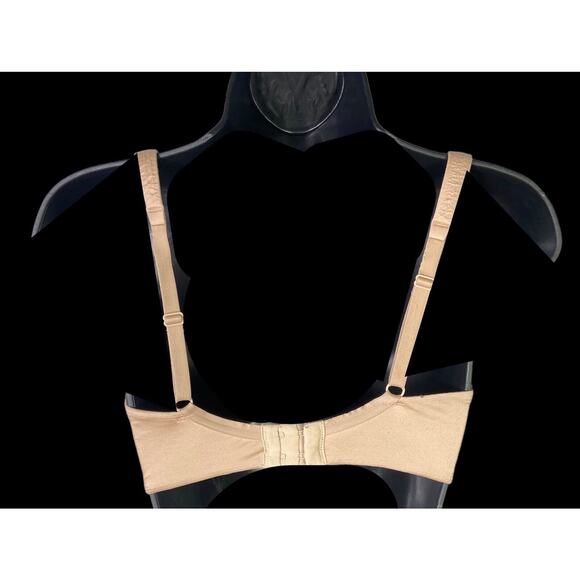 VICTORIA SECRET BEIGE LINED PERFECT COVERAGE BONNET DOUBLE PARFAITE SIZE 32DD - Picture 4 of 7